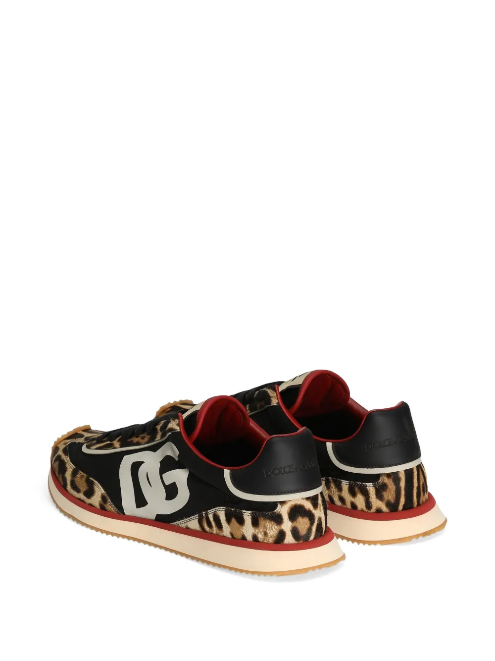 Dolce & Gabbana Sneakers met luipaardprint Bruin