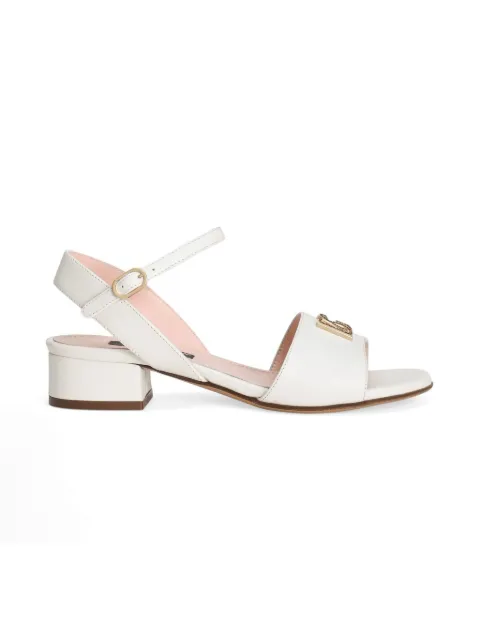 Dolce & Gabbana Kids logo-plaque sandals