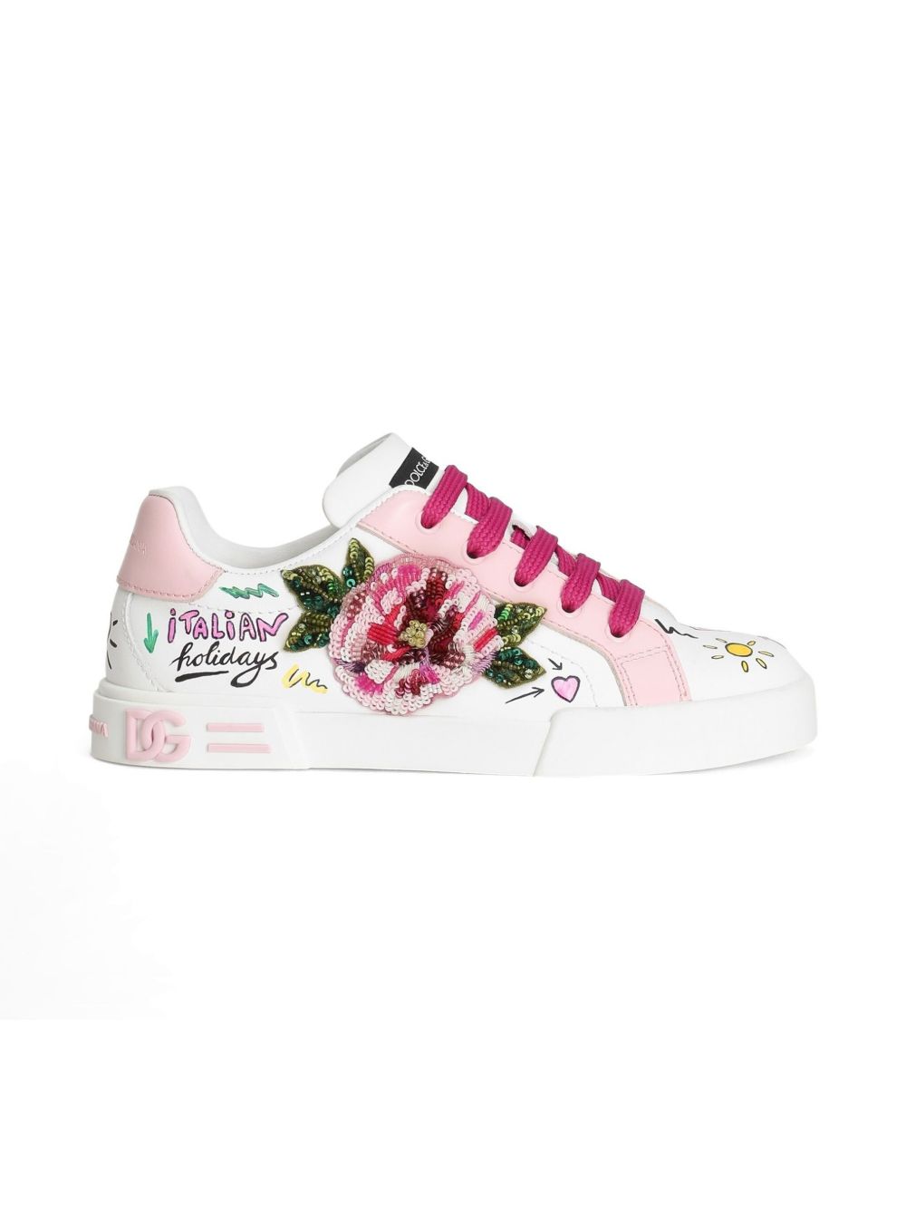 Dolce & Gabbana Kids Portofino Light sneakers - Wit