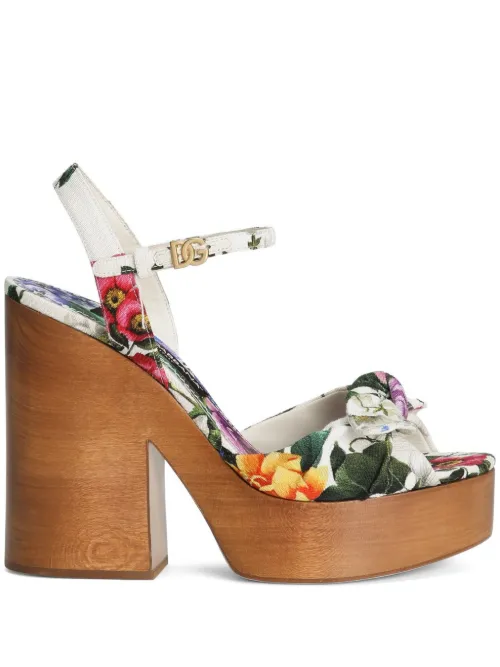 Sandales à fleurs - Dolce & Gabbana - Modalova