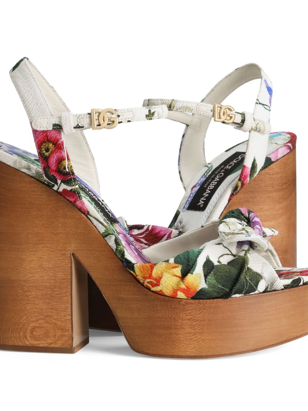 Dolce & Gabbana Sandalen met bloemenprint Wit