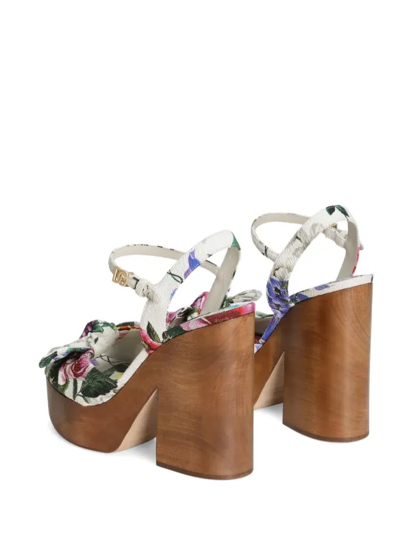 Dolce Gabbana floral-print Sandals White FARFETCH PH