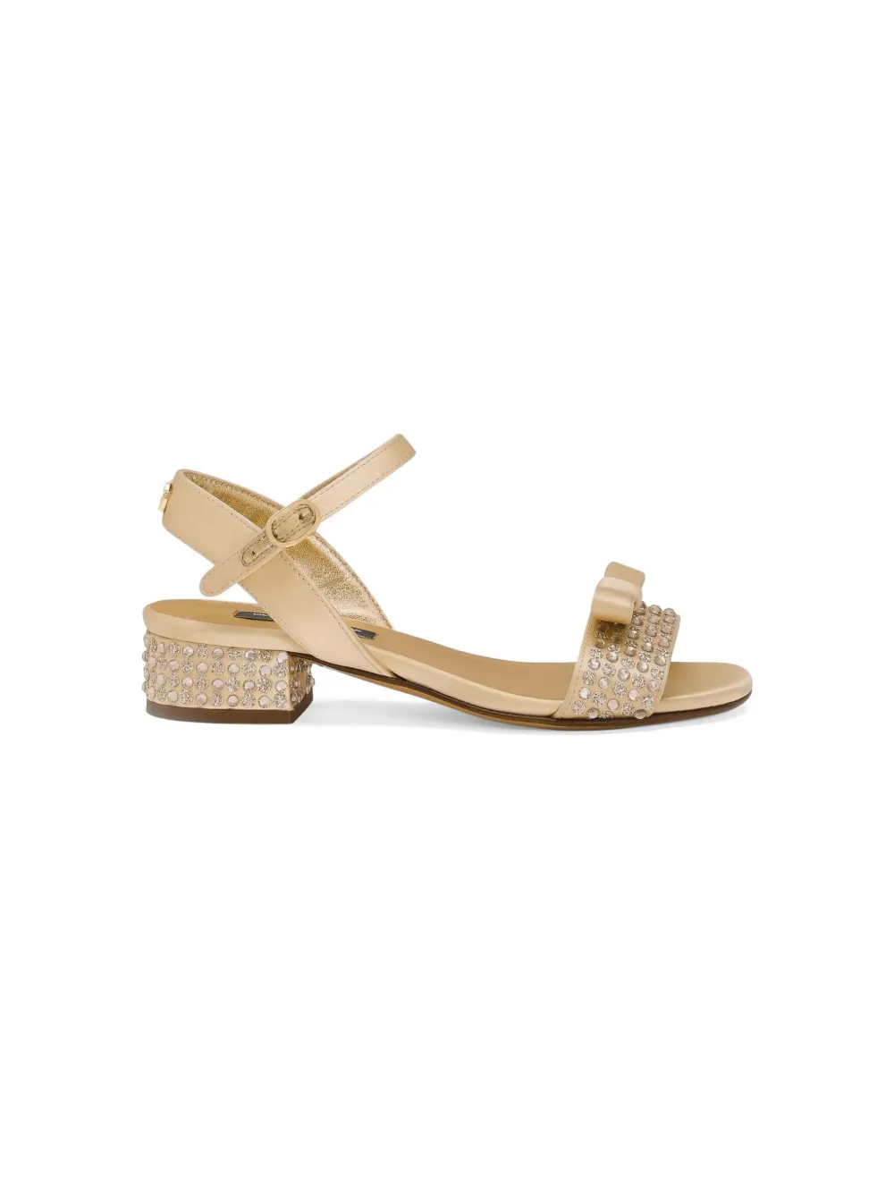 Dolce & Gabbana Kids Sandalen verfraaid met stras en glitter Goud