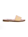 Dolce & Gabbana Kids embroidered-logo slides - Pink