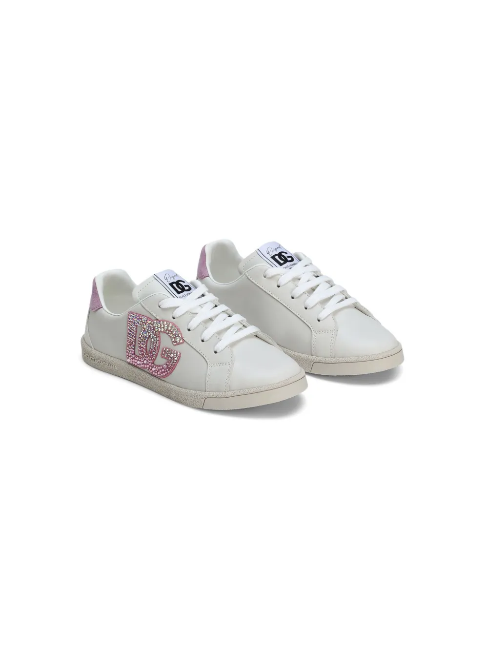 Dolce & Gabbana Kids Sneakers met logo-applicatie Wit