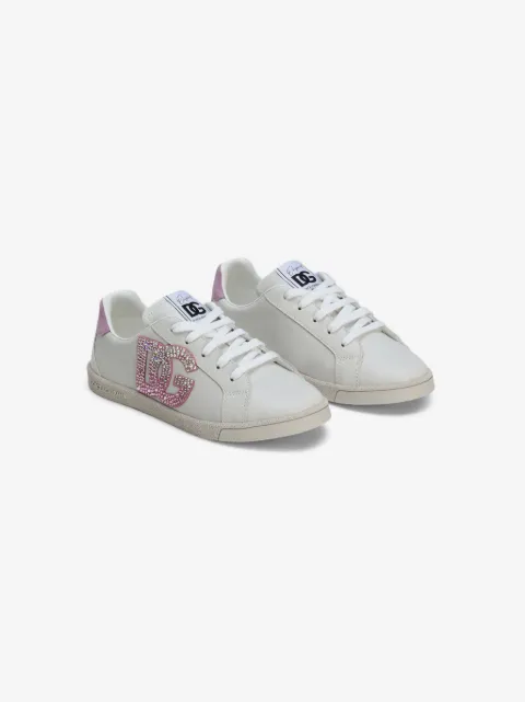 Dolce & Gabbana Kids baskets à logo appliqué