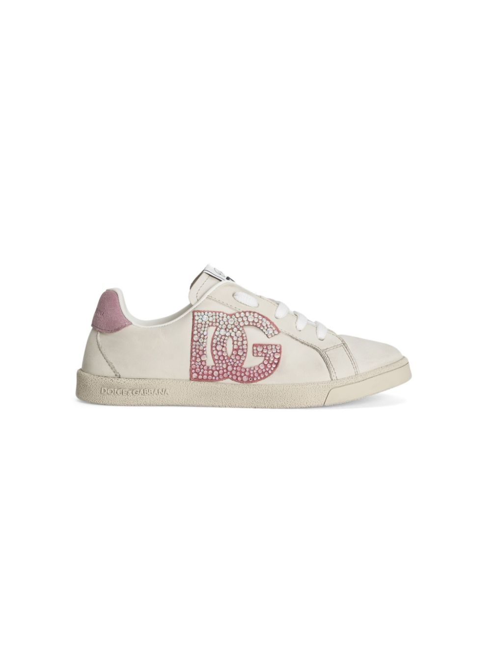 Dolce & Gabbana Kids Sneakers verfraaid met logo Beige