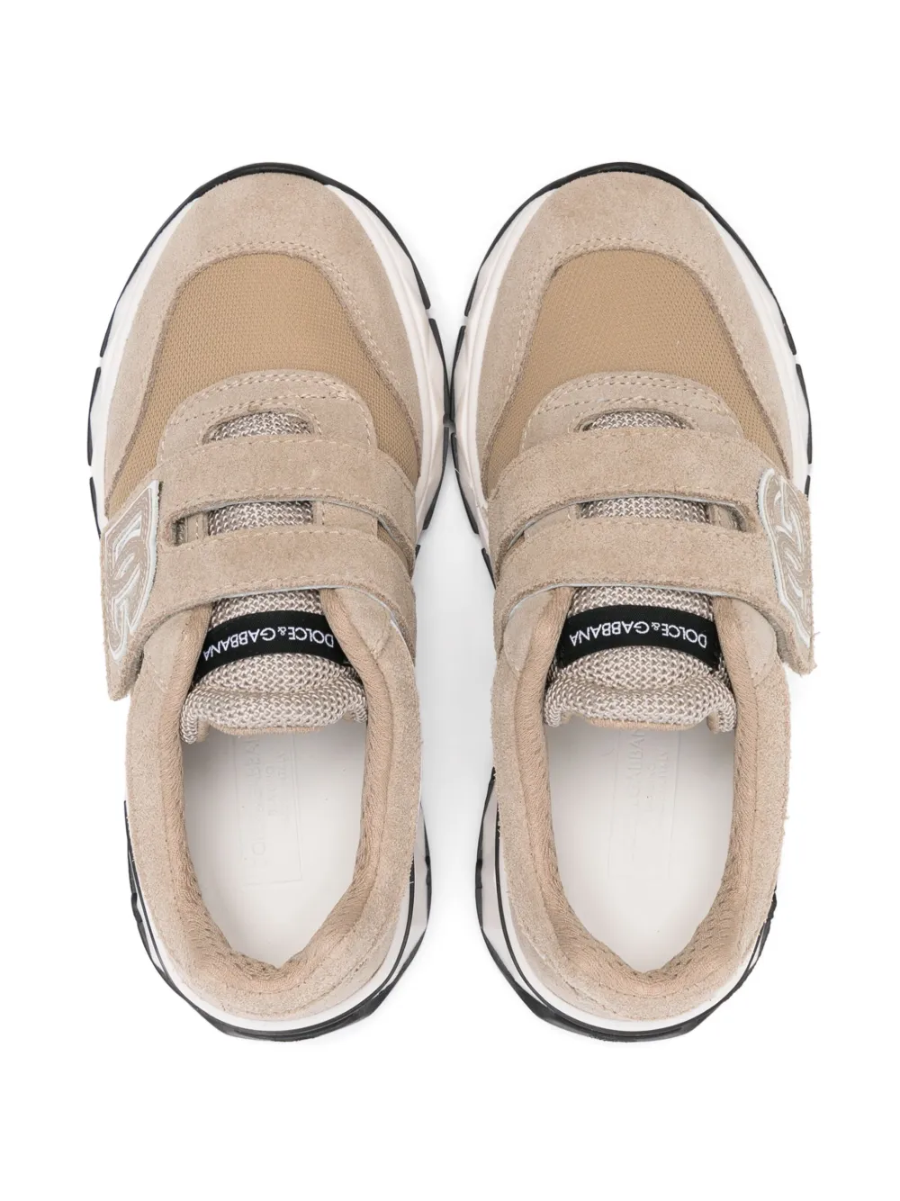 Dolce & Gabbana Kids Sneakers verfraaid met logo Beige