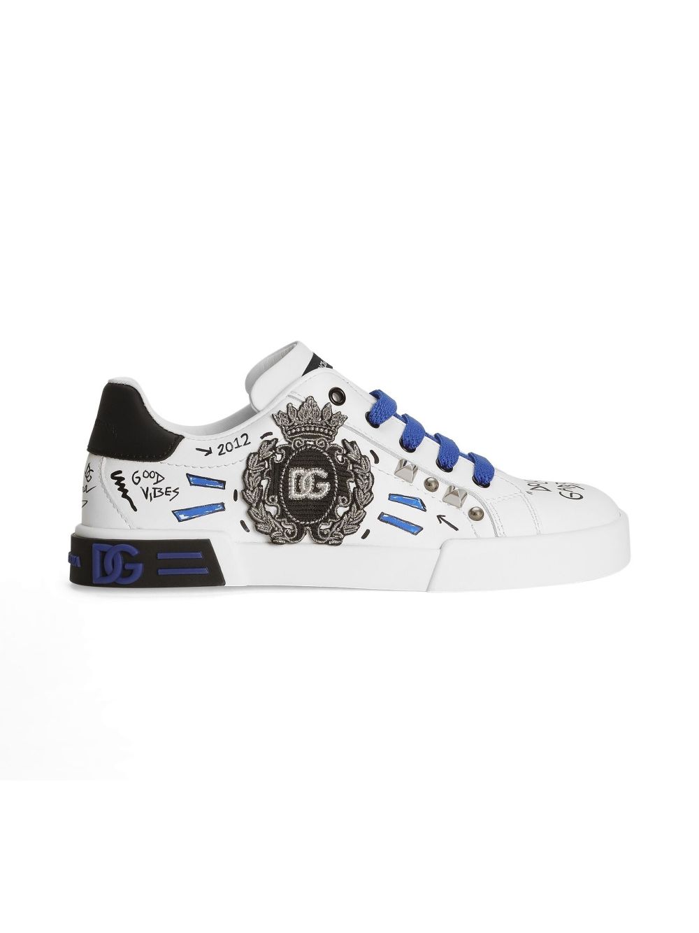 Dolce & Gabbana Kids Sneakers met logo - Wit