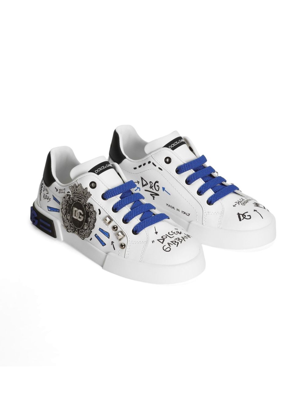 Dolce & Gabbana Kids Sneakers met logo Wit