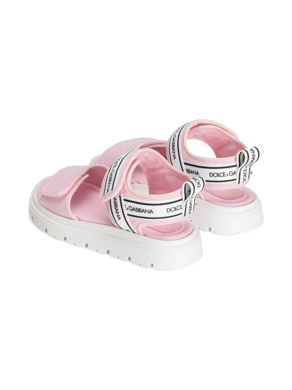 Dolce & Gabbana Kids logo-print sandals Pink