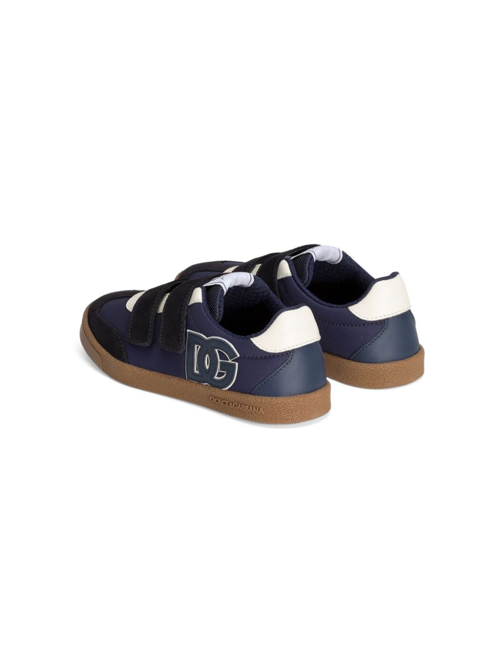 Dolce & Gabbana Kids Sneakers met logopatch Blauw