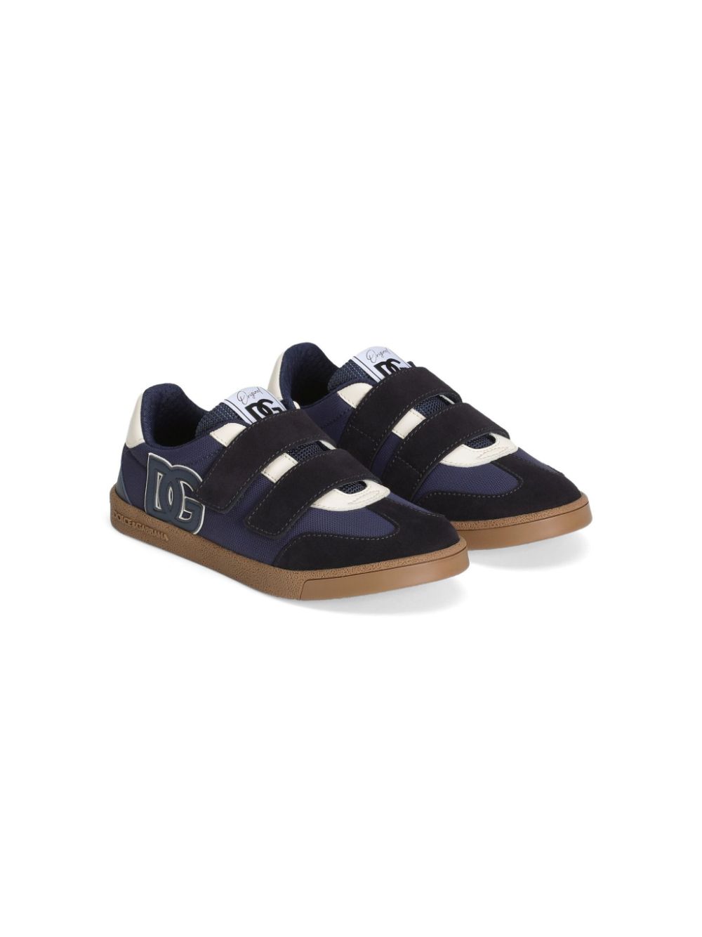 Dolce & Gabbana Kids Sneakers met logopatch Blauw