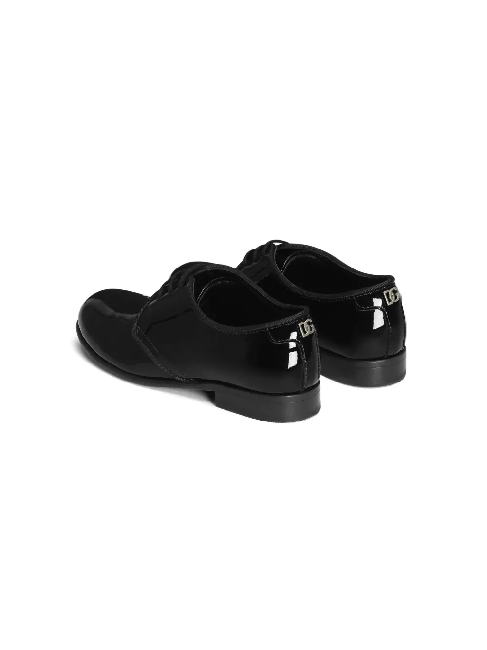 Dolce & Gabbana Kids Mocassins met logodetail Zwart