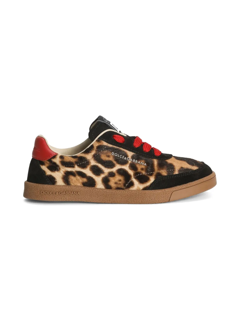 Dolce & Gabbana Kids leopard-print trainers - Beige