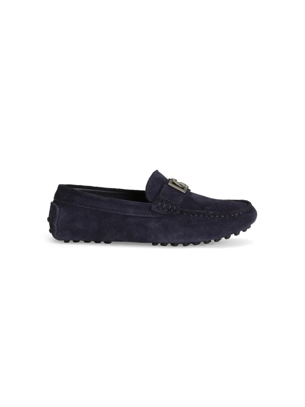 Dolce & Gabbana Kids Loafers met logoplakkaat - Blauw