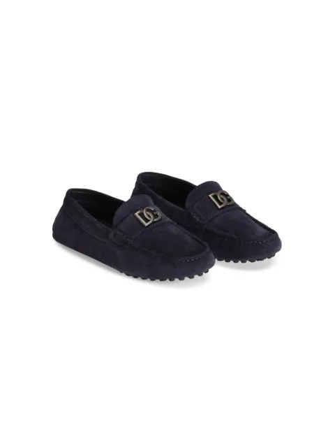 Dolce & Gabbana Kids logo-plaque loafers