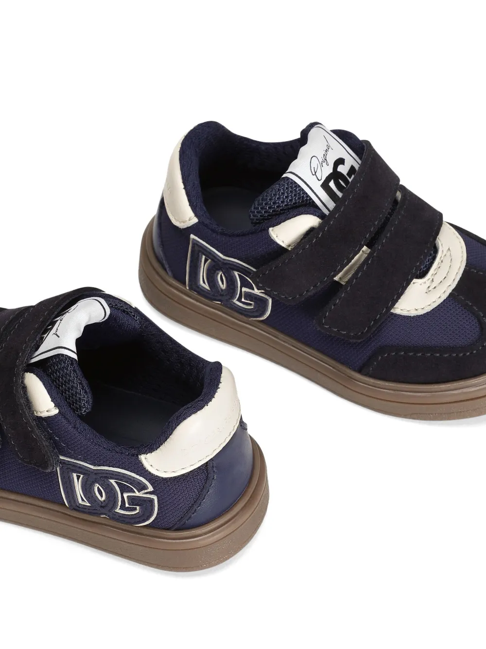 Dolce & Gabbana Kids logo-patch sneakers Blue