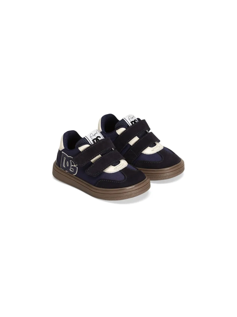Dolce & Gabbana Kids logo-patch sneakers Blue