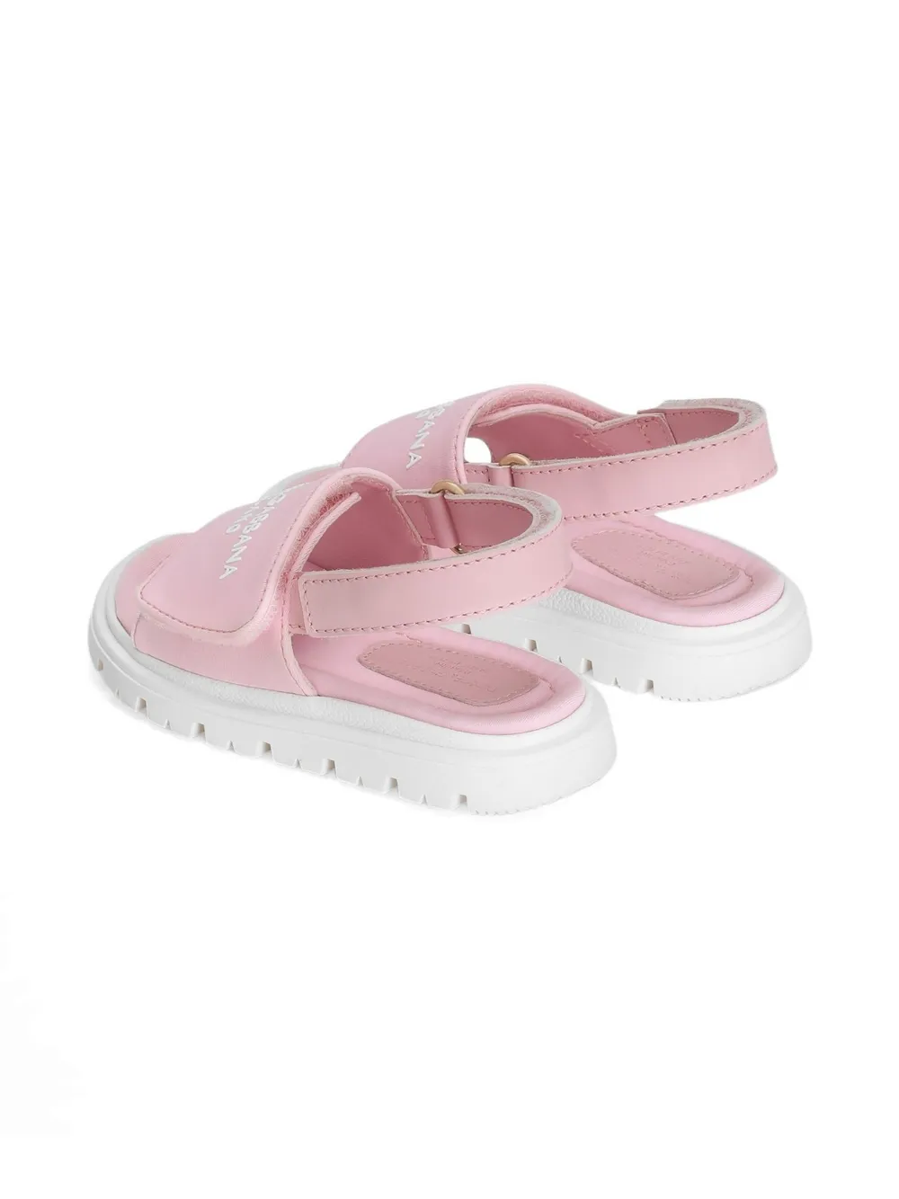 Dolce & Gabbana Kids Sandalen met logoprint Roze