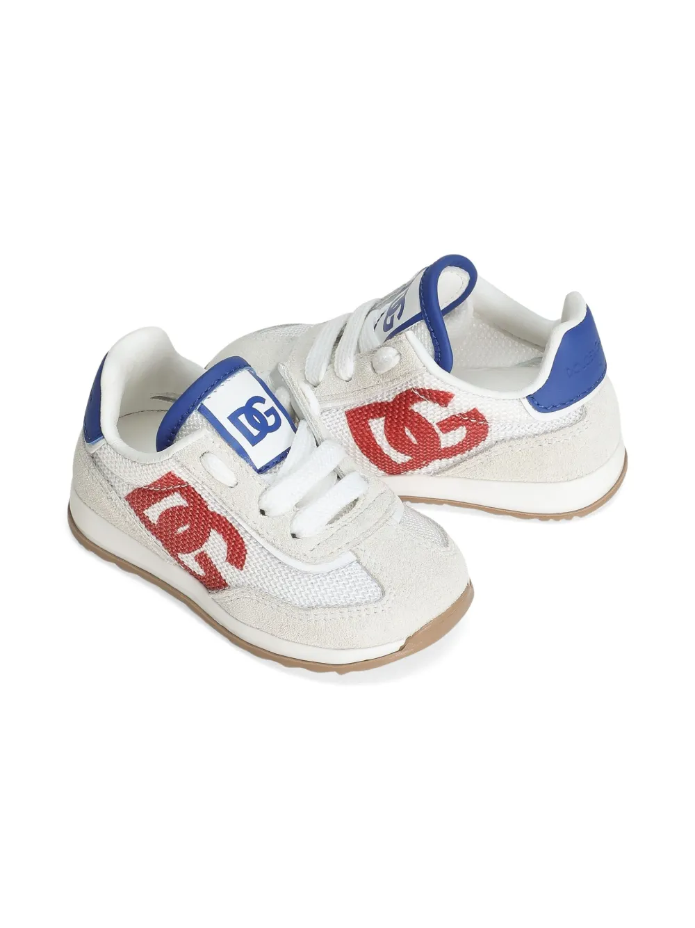 Dolce & Gabbana Kids Sneakers met logoprint Beige