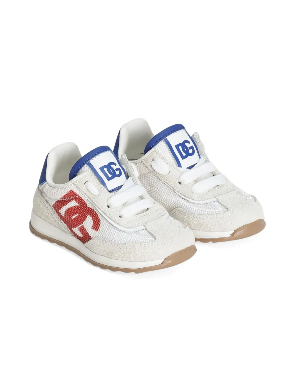 Dolce & Gabbana Kids Sneakers met logoprint Beige