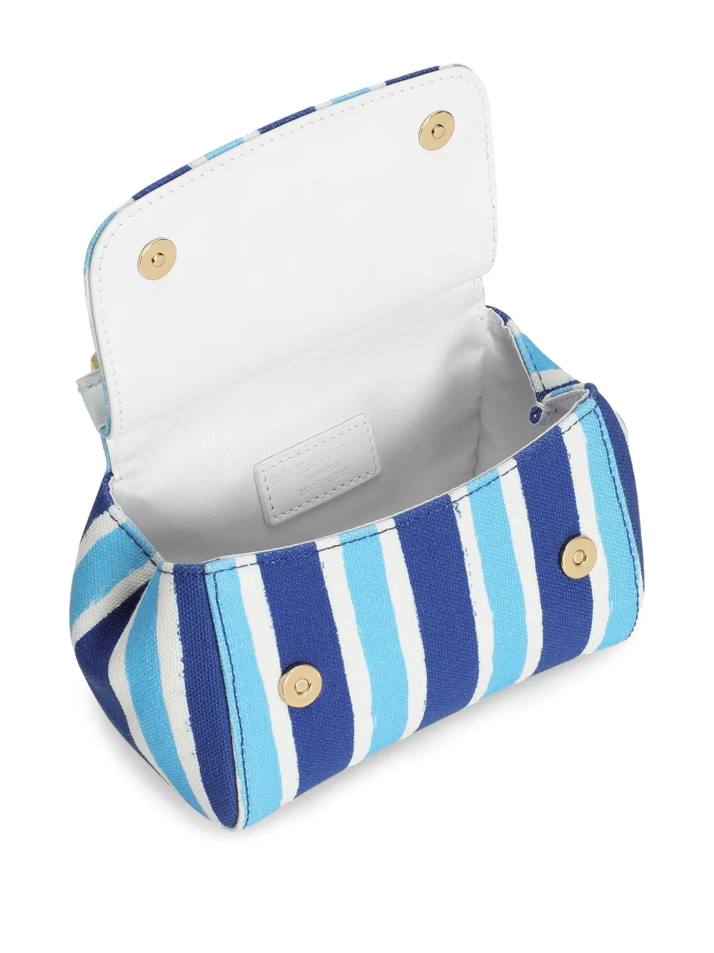 Dolce & Gabbana Kids Gestreepte shopper Blauw