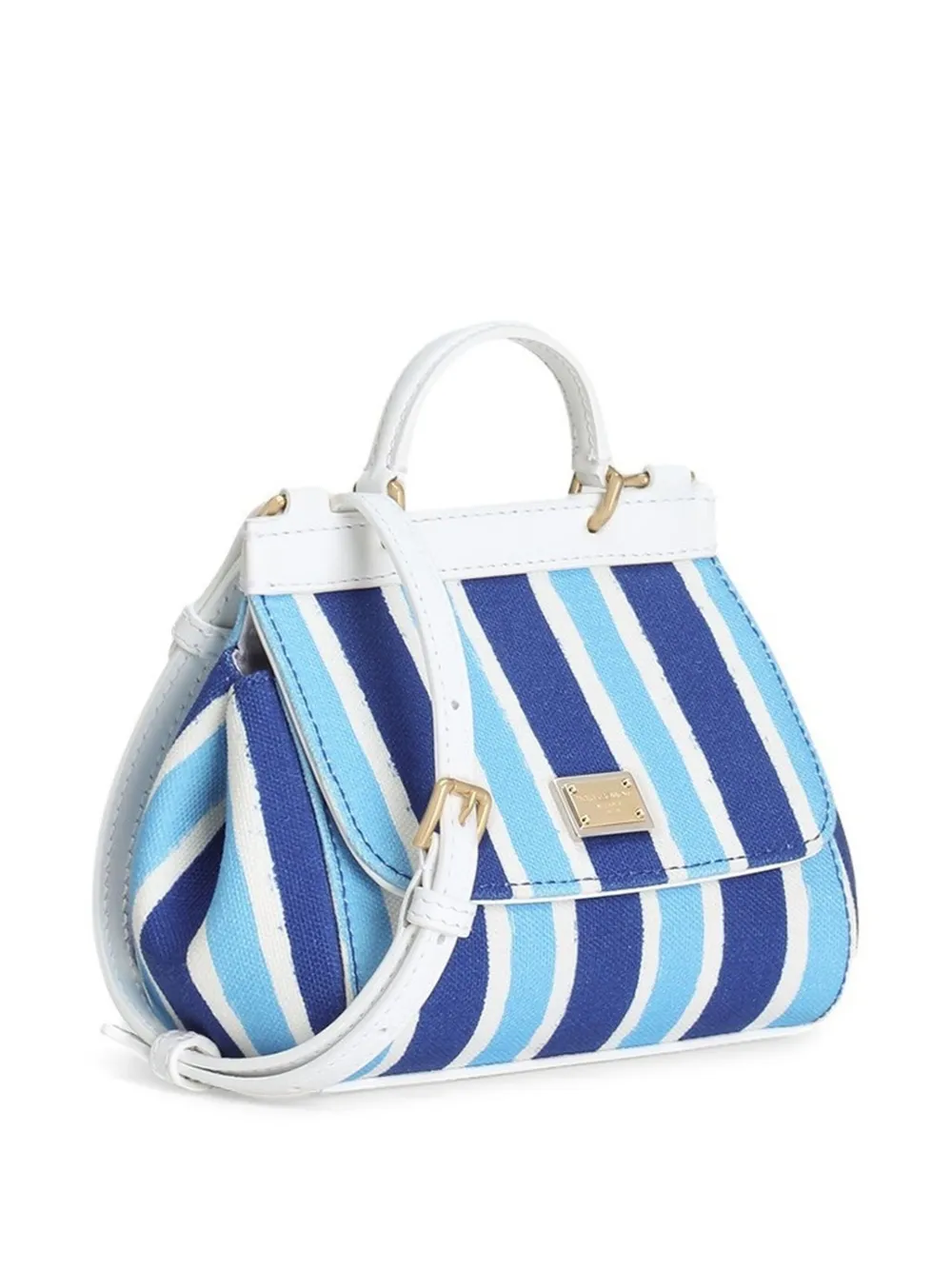 Dolce & Gabbana Kids Gestreepte shopper Blauw