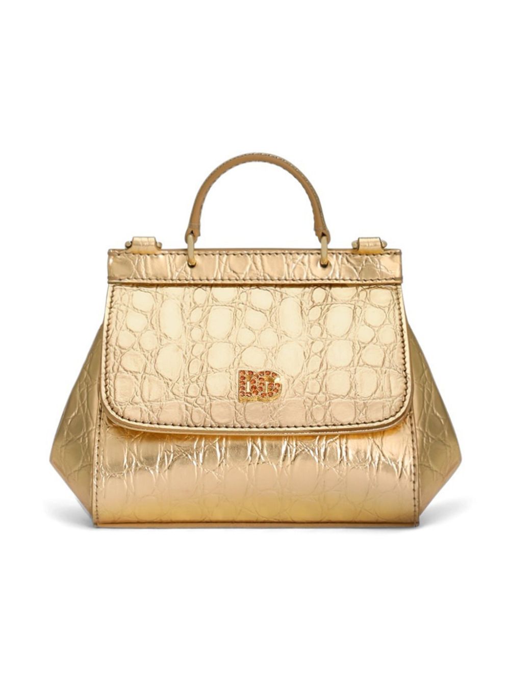 Dolce & Gabbana Kids Sicily tote bag Goud