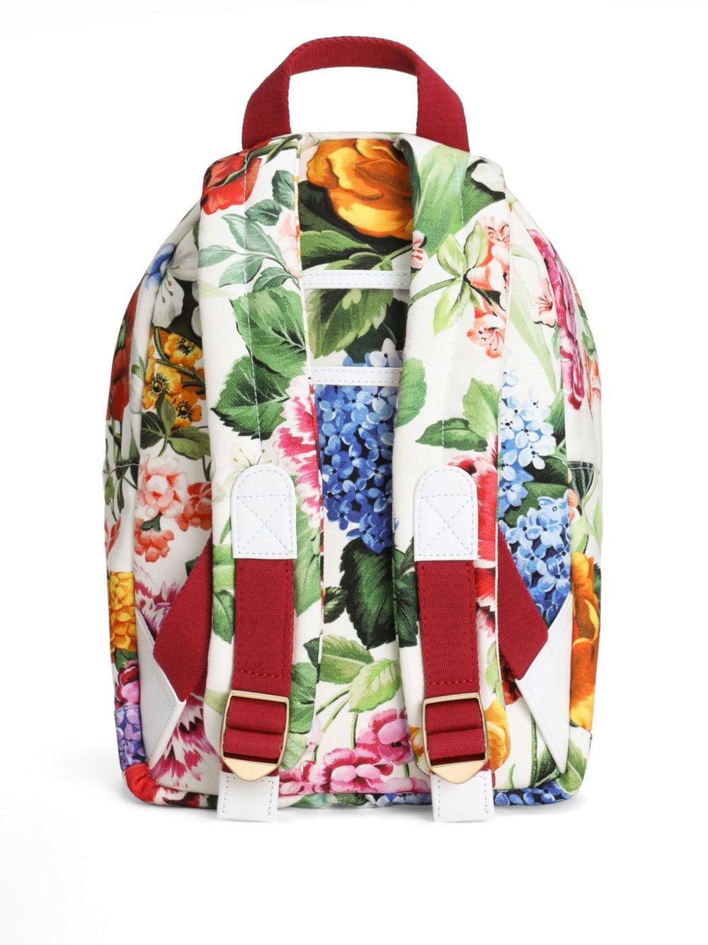 Dolce & Gabbana Kids Rugzak met bloemenprint - Wit