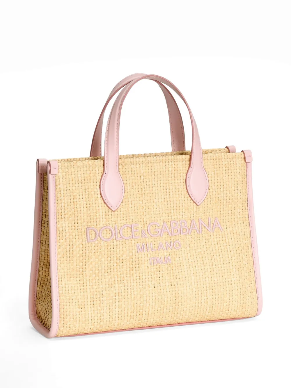 DOLCE & GABBANA EMBROIDERED-LOGO TOTE BAG