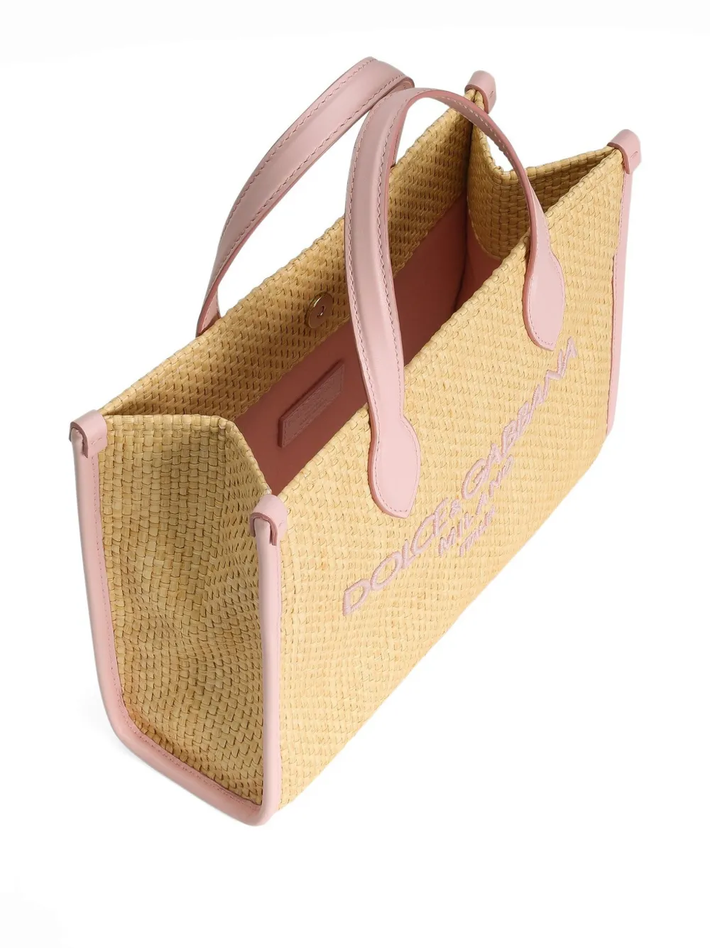 DOLCE & GABBANA EMBROIDERED-LOGO TOTE BAG