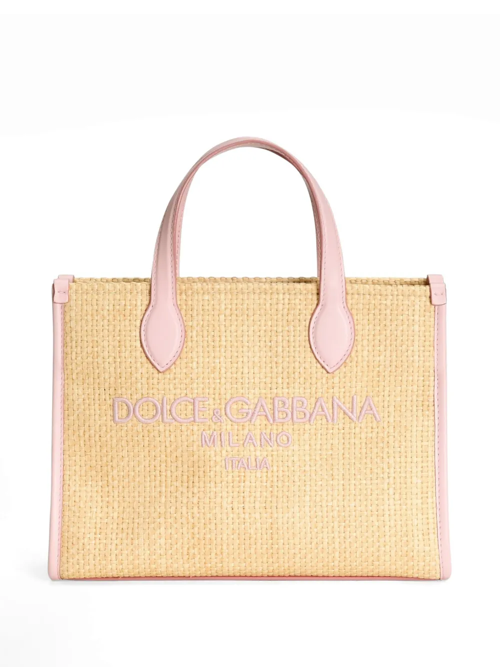 DOLCE & GABBANA EMBROIDERED-LOGO TOTE BAG