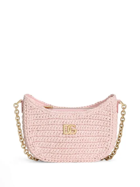 Dolce & Gabbana Kids crochet raffia bag 