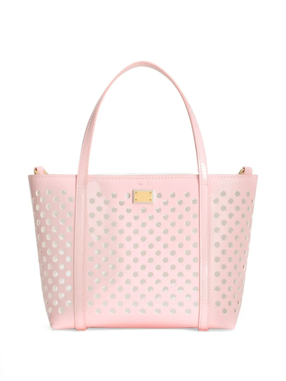 Dolce & Gabbana Kids Geperforeerde shopper Roze