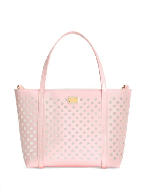 Dolce & Gabbana Kids tote con perforaciones
