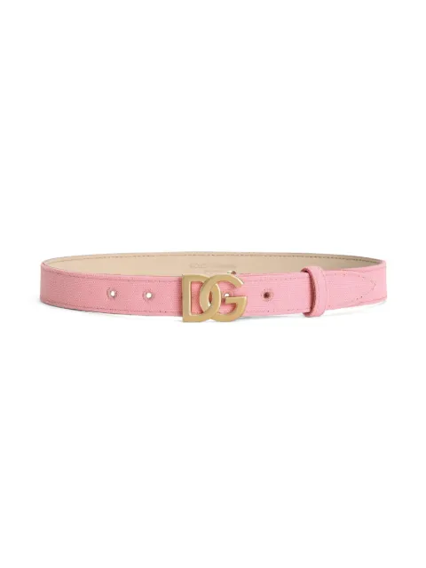 Dolce & Gabbana Kids logo-buckle belt