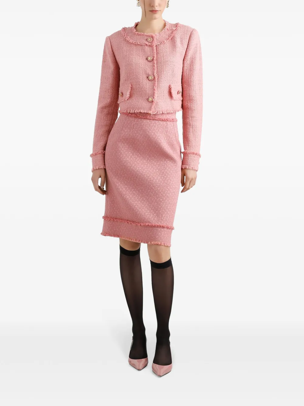 Dolce & Gabbana Tweed jack - Roze