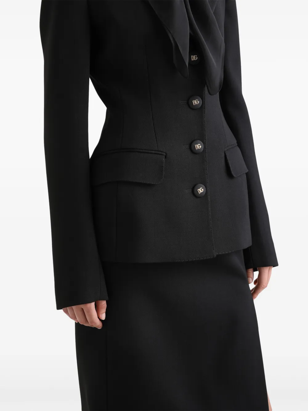 Dolce & Gabbana Peak-lapels Blazer In Black
