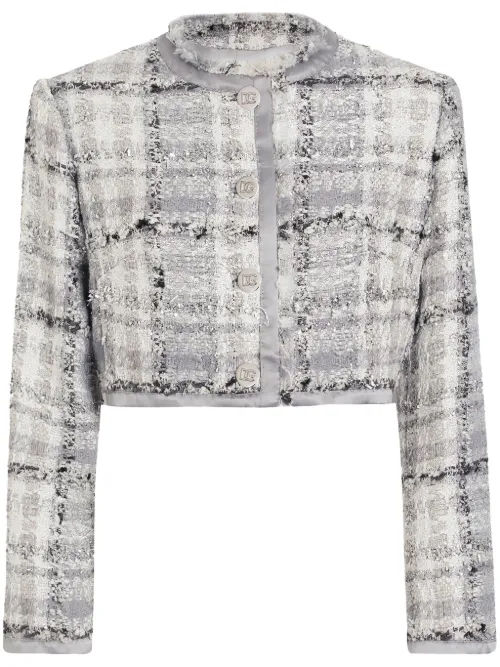 Blazer en tweed - Dolce & Gabbana - Modalova