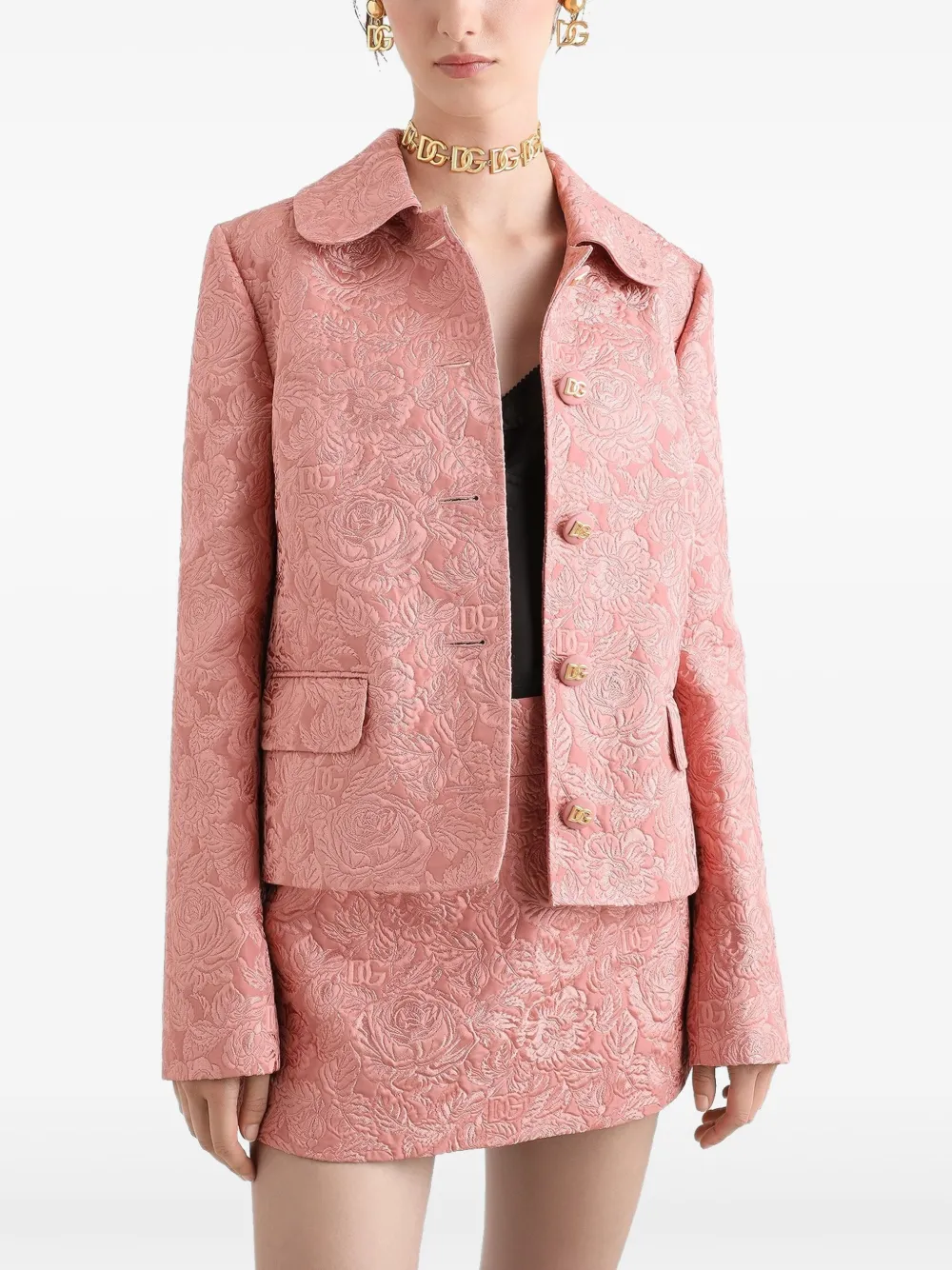 Dolce & Gabbana Jack met jacquard Roze