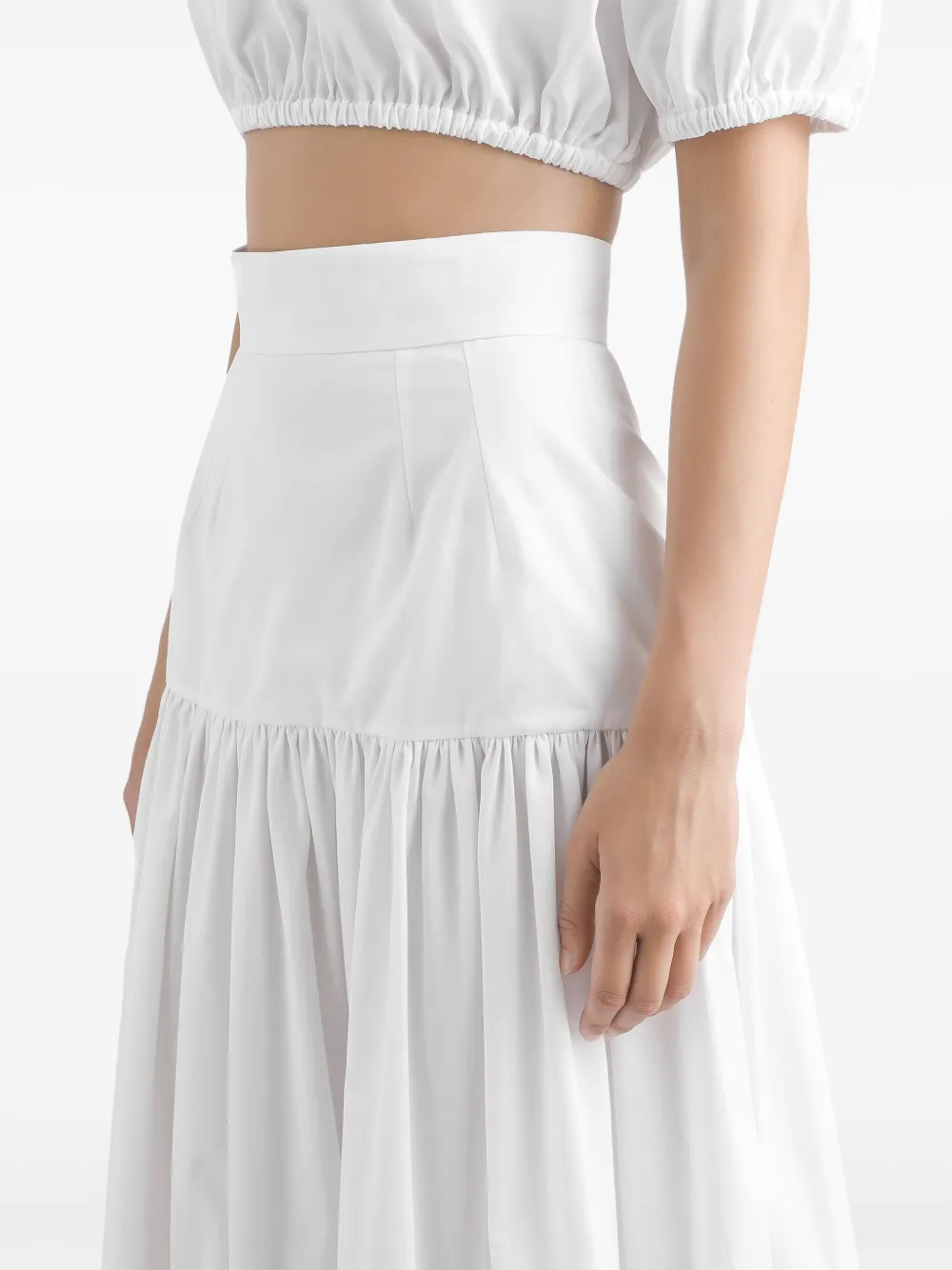 Dolce & Gabbana Gelaagde maxi-rok Wit