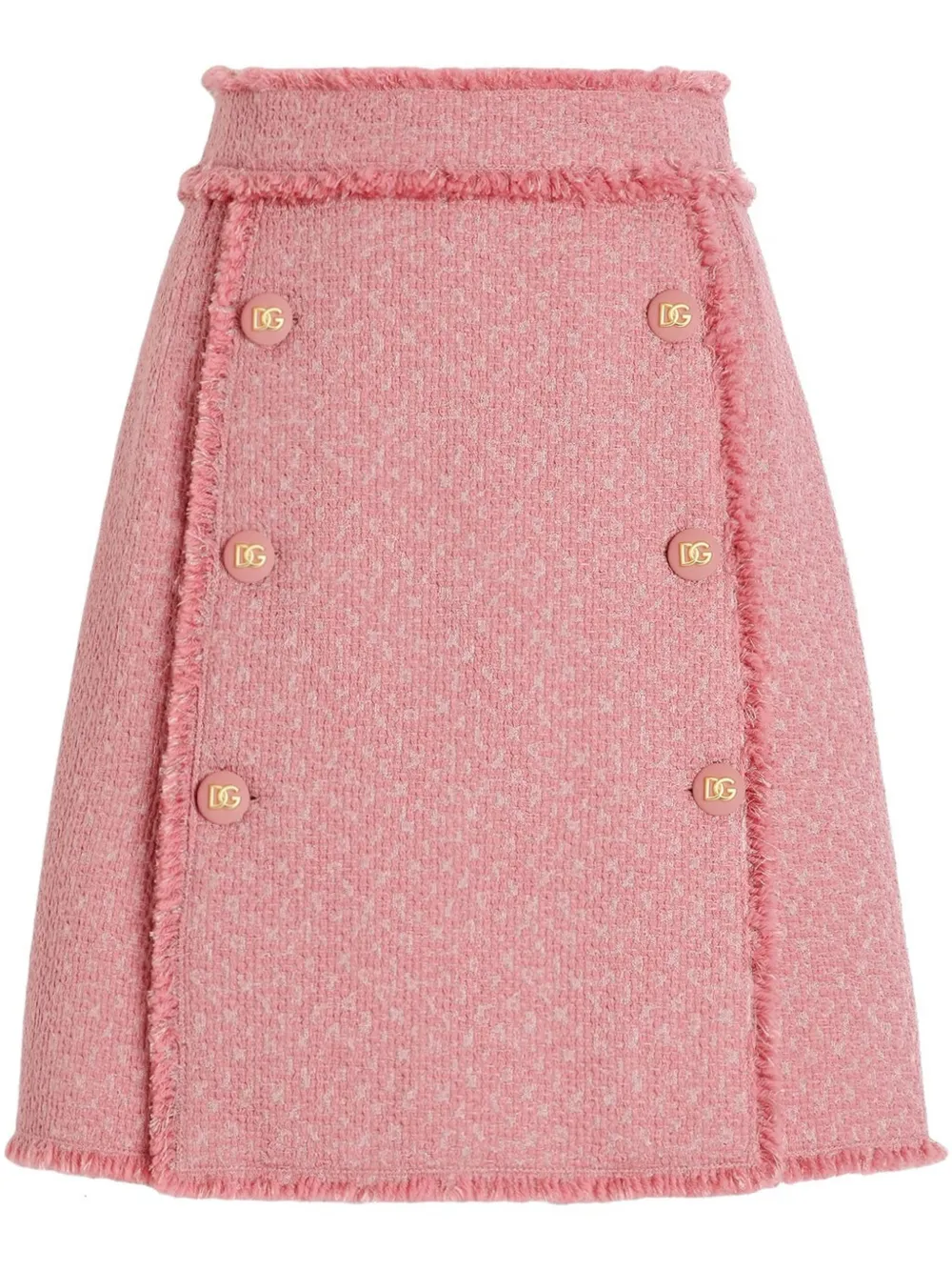 Dolce & Gabbana Mini-rok met geborduurd logo Roze