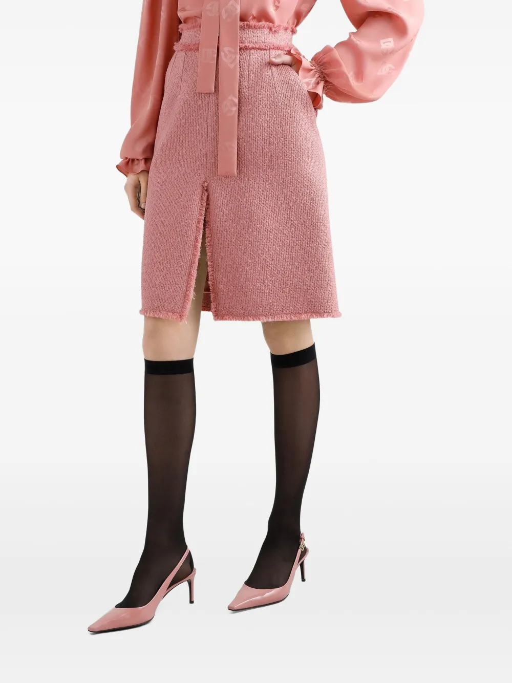 Dolce & Gabbana Rok met split Roze