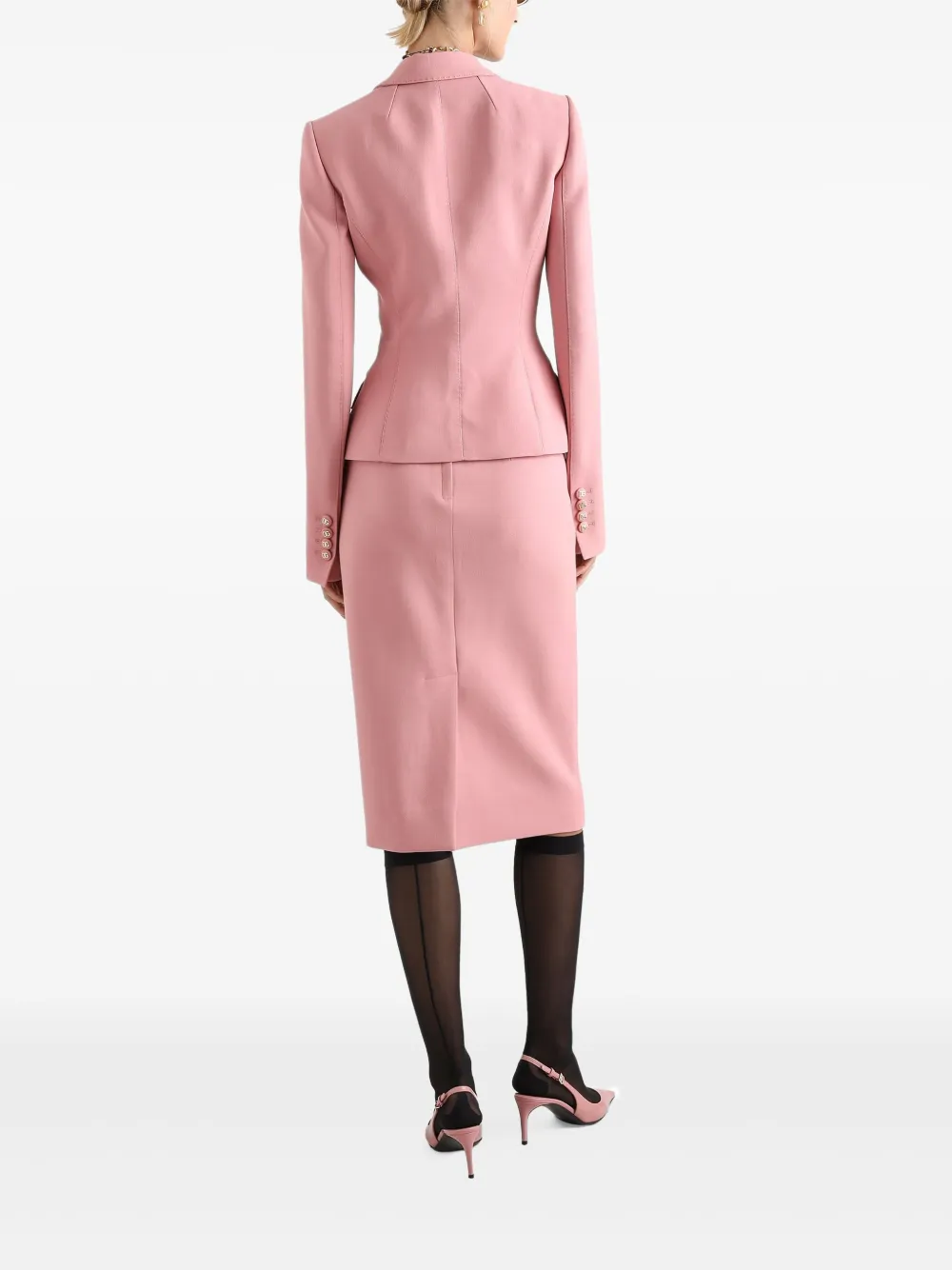 Dolce & Gabbana Tweed midi-rok Roze