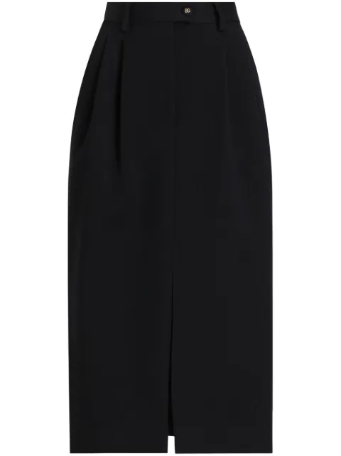 Dolce & Gabbana falda midi con detalle plisado