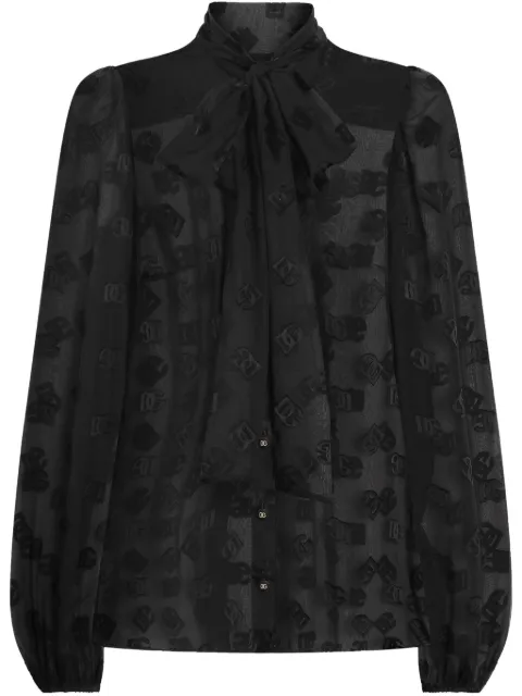 Dolce & Gabbana DNA logo-print blouse