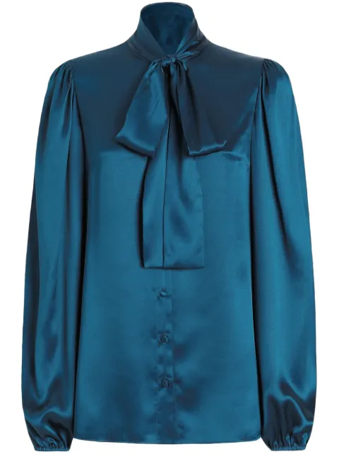 Dolce & Gabbana pussybow-collar blouse