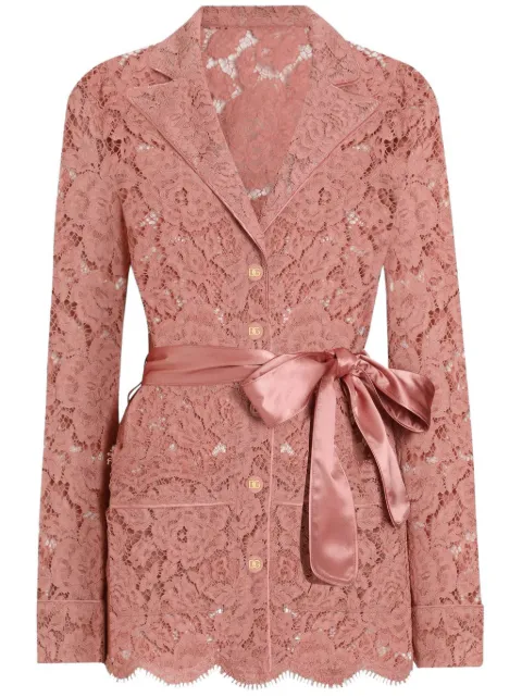 Dolce & Gabbana floral-lace shirt