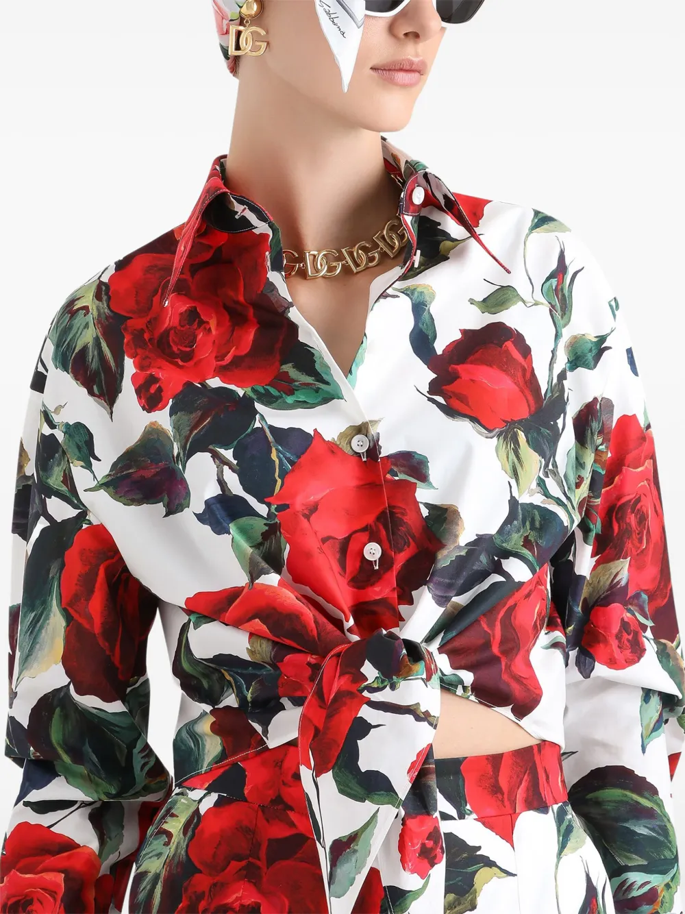 Dolce & Gabbana blouse met bloemenprint Wit